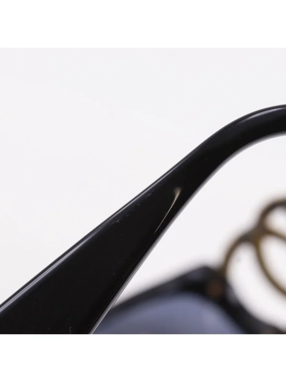 Chanel CC Logo Acetate Black Sunglasses Eyewear
